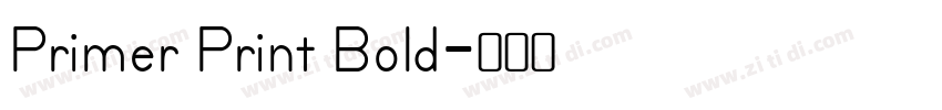 Primer Print Bold字体转换